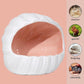 Ceramic Hamster Hideout Guinea Pigs House Guinea Pig Accessories Sand Bathes for Small Pets Hamster Accessories for Cages for Guinea Pigs Chinchillas Gerbils Hedgehogs (Pink)
