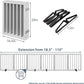 Dog Gates for Doorways Extra Wide 110inches (9ft), Wooden Freestanding Pet Gates for Dogs with 4 Support Stands, Foldable Gates for Dogs Indoor