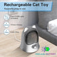 Cat Laser Toys for Indoor Cats, Random Trajectory Laser Cat Toy, Interactive Cat Toys for Bored Indoor Adult Cats/Kittens/Dogs (Silver)
