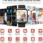Smart Watch(Answer/Make Call), 1.96" HD Smartwatch for Men Women, 2025 Fitness Activity Tracker with Heart Rate/Sleep Monitor/Pedometer/110+ Sport Modes, IP68 Waterproof Fitness Watch for Android iOS