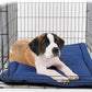 K9 Ballistics Tough Ripstop Dog Crate Pad - Durable & Machine Washable with Non-Skid Bottom and 120-Day Warranty, Fits 48" Wire Crates - X-Large, Blue Quartz