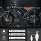 DEEPOWER Electric Bike for Adults,1500W/3500W Peak Motor 30MPH 35-180 Miles Electric Dirt Bike,Dual Suspension Ebikes for Adults, 20" Fat Tire E Bike with 624-2880Wh Battery,UL 2849 Tested