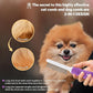 Detangling Pet Comb for Dogs & Cats with Long & Short Stainless Steel Metal Teeth for Removes Tangles and Knots - Detangler Grooming Tool for Dematting Matted Fur.