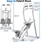 MERACH Stair Stepper for Home Gym Exercise, New Version Stairmaster for Full-Body Workout, Compact Folding Stair Climber with Extended Step Range, Adjustable Handlebar/Pedal