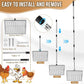 SlowTon 15-inch Large Chicken Poop Scooper - 5 in 1 Multifunctional Chicken Litter Scoop with 40 to 77in Stainless Steel Handle, Heavy Duty Chicken Coop Cleaning Tool Litter Sifting Shovel