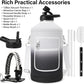 1 Gallon Water Bottle Insulated | Thickened Stainless Steel Vacuum Metal Water Jug | Portable Sports Large for Gym and Hiking with Straw, Carrier Bag, Handle Strap | BPA-Free 128 oz