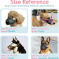 LUCKYPAW Dog Muzzle, Mesh Muzzle for Large Medium Small Dogs, Soft Mouth Guard for Biting Chewing, Breathable Mouth Cover with Adjustable Hook and Loop for Training, Grooming(Black, XS)