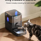 oneisall Automatic Cat Feeder for Large Kibble and Snacks, 12 Cups/3L Timed Pet Feeder for Cats Indoor, Programmable Dry Food Dispenser (Black)