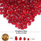 Sea Glass Stones - 0.9LB Red Frosted Glass Pebbles Gemstones - Perfect for Aquarium Rocks, Fish Tank Gravel, Vase Fillers, DIY Crafts, and Home Decor