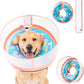 Inflatable Dog Cone Collar with Enhanced Anti-Licking, Soft Neck Donut for Dogs Cats, Recovery Pet Cone Collar After Surgery for Large Medium Small Dogs (Donut Blue, X-Large)