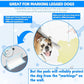 (4-Pack) Potty Training Pad Magnetic Holder Compatible with Any Size of Puppy Pee Pads Perfect for Leg-Lifting Marking Dogs, Strong Magnets Will Stick on Most Flat Surfaces - White Paw