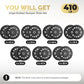 2 Inch Bumper Plates，10-500lbs，Barbell Rubber Olympic Weight Plates Set for Home Gym, Strength Training & Weight Lifting, Multiple Options Colors