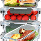 M MCIRCO [5-Packs, 36 Oz Glass Meal Prep Containers with Snap Locking Lids Glass Food Containers,Airtight Lunch Container,Microwave, Oven, Freezer and Dishwasher (4.5 Cup)