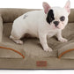 Bedsure Orthopedic Dog Bed Medium Size Dogs - Washable Medium Dog Cat Bed Waterproof, Comfort Pet Couch Sofa with Washable Removable Cover, Pets Bed with Nonskid Bottom, Hazel, 28"