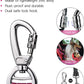 AUBELL Dog Seat Belt for Car,Updated 3-in-1 Adjustable Reflective Bungee Heavy Duty Dog Car Harness Tether with Clip Hook Latch & Buckle,Swivel Zinc Alloy Carabiner,Hotpink
