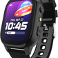 PlayZoom 4 Kids Smartwatch – 1.83” Color Touchscreen, 25+ Games, Selfie Camera, Audiobooks, Songs, Step Tracker, Parental Controls, Waterproof, for Ages 4-12 (Black)