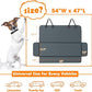 MIXJOY Dog Car Cover for Back Seat Cover Protector Waterproof Dog Seat Covers for Cars, Car Seat Protector for Dogs with 1 Dog Seat Belt, Nonslip Back Seat Cover for Kids, Trucks & SUV, Grey