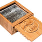 Surf Wax Box Insulated, Bamboo Holder with Insulated Interior, Wax Comb and Remover, Works with All Wax Types - Wax Not Included