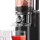 Cold Press Juicer, 6.5" Extra Large Feed Chute Juicer Machines, 350W Slow Masticating Juicer Machines with High Juice Yield for Whole Vegetables & Fruits, BPA Free, Black, Easy to Clean