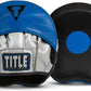Platinum Perilous Micro Palm Mitts, Black/Silver/Blue - Boxing & Muay Thai Pads, Punching & Focus Mitts, MMA & Kickboxing Equipment