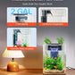 VEVOR Fish Tank Aquarium, 2 Gallon Arch Ultra-Clear GPPS Starter Smart Tank Adjustable 3 Color Lighting, Self Cleaning System Fishbowl for Freshwater & Saltwater Fish Home, Office, or Pet Use