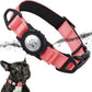 TagME Airtag Dog Collar,Waterproof Reflective Pet Collar with Airtag Holder,Soft Padded and Double D-Rings for Small Dogs,Baby Pink