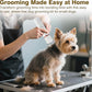 2025 New Petium 4-in-1 Dog Grooming Clippers Kit-Quiet Dog Nail Grinder & Paw Trimmer,Low Noise Cordless Pet Shaver for Small Dogs & Cats,USB-Rechargeable, 6 Guide Combs