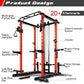 RitFit Power Cage with Optional LAT PullDown/Cable Crossover, 1000LB Squat Rack for Home & Garage Gym, with Weight Storage Rack and More Training Attachments, ASTM-Certified