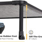 Veehoo Chewproof Elevated Dog Bed - Cooling Raised Pet Cot, Breathable Mesh, Washable & Non-Slip for Large Dogs, Indoor/Outdoor, Black Silver Mat and Black Frame, 59x37inches (Model CWC2203A03)