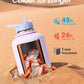 Coolflask Half Gallon Water Bottle with Strap, 64oz Insulated Water Jug Stainless Steel with Straw & Spout Lids, Metal Large Water Flask, Keep Cold 48h Hot 24h, Leak Proof & Non-BPA, Lavender