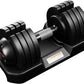 52LBS Single/Pair Adjustable Dumbbells Set Premium Rubber Coated Dumbbell Set with Secure Locking Mechanism for Safe & Customizable Strength Training