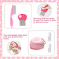VCZONE 8 Pcs Cat Brush Grooming Kits, Pet Self Cleaning Kit with Pet Nail Clipper and File, Flea Comb, Pet Shampoo Bath Brush, Pet Shedding Brush, Silicone Toothbrush (Pink)