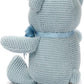 100% Organic Cotton Baby Toys Blue Teddy Bear 6.5" Stuffed Animals for Newborn