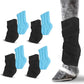 Hudson Comfort Horse Ice Boots Set of 4 – Cooling Horse Ice Pack Wrap for Knee, Hock, Ankle, Hooves Injury – Hot and Cold Therapy Horse Leg Wraps – Full Coverage Cold Packs - 4 Wraps + 8 Gel Packs
