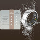 Smart Ring for Men Women with Black Charging Box, Bluetooth, Health Ring , IP68 Waterproof, Fitness Ring Tracks Heart Rate/Sleep/Steps/Sports Activities/Blood Oxygen,non-subscription app (Silver, 7)
