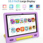 Kids Tablet, 10.1 Inch Tablet for Kids, Android 14, 64GB, Octa-Core CPU, WiFi, Big Battery, Kids Conten, Parental Control, HD Display Children Age 3-12, Bluetooth, Purple Case