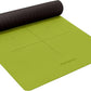 Heathyoga Eco Friendly Non Slip Yoga Mat, Body Alignment System, SGS Certified TPE Material - Textured Non Slip Surface and Optimal Cushioning,72"x 26" Thickness 1/4"