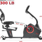 Sunny Health & Fitness Programmable 16 Levels Electro-Magnetic Resistance Recumbent Exercise Bike with 24 Pre-Build Workouts and 300 lbs Weight, Free SunnyFit App Connection for Guided Home Training