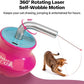 Cat Laser Pointer Toy for Bored Indoor Cats, Automatic Interactive Cat Toy, 360° Laser Rotation, USB Rechargeable, Wooble Base