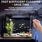 5 Gallon Fish Tank Aquarium Kit with Filter, LED Light with Timer, Siphon Vacuum Cleaner, Lid, Self-Cleaning Glass Rimless Betta Tank