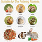 Rabbit Chew Toy - Carrot and Pea Slice Combination 11oz Treats, Suitable for Rabbits and Other Small Herbivores