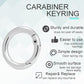 10 Pack 3/4 Inch Trigger Spring O Rings, Metal Round Carabiner Clip Snap Hook, Spring Keyring Buckles for Replacement Purse Strap, Paracord Lanyard Clips, Keychain Rings Hardware DIY Crafts Making