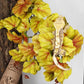 Reptile Plants for Terrarium, Amphibian Habitat Decor Artificial Hanging Plants with Suction Cup - Fake Heuchera Micrantha Yellow