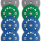 2 Inch Bumper Plates，10-500lbs，Barbell Rubber Olympic Weight Plates Set for Home Gym, Strength Training & Weight Lifting, Multiple Options Colors