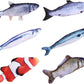 Catnip Toys 6 Pcs Set - Simulated Fish Fake Fish Realistic Soft Catnip Contained Catnip Catnip Toys for Cats and Kittens (Multi Colors)