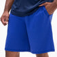 DEVOPS Men's 2-Pack Loose-Fit 10" Workout Gym Shorts with Pockets