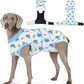 Recovery Suit for Dogs After Surgery, Professional Dog Surgical Suit for Female Spay, Male Neuter, E-Collar & Cone Alternative Dog Onesie for Abdominal Wounds Skin Disease, Blue, L