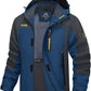 MAGCOMSEN Men's Hooded Windproof Water Resistant Rain Jacket Windbreaker 5 Pockets for Hiking,Fishing,Travel