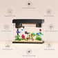 Fish Tank with Desktop Humidifier, 2.38 Gallon Quiet Eco Aquarium,Smart Touch LED Light & Temperature Display, Glass Mini Fish Tank