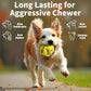 Upgrade Dog Balls Interactive Toys for Aggressive Chewers, Indestructible Tennis Durable Bouncy for Fetch Game, Lightweight Floating, Yellow